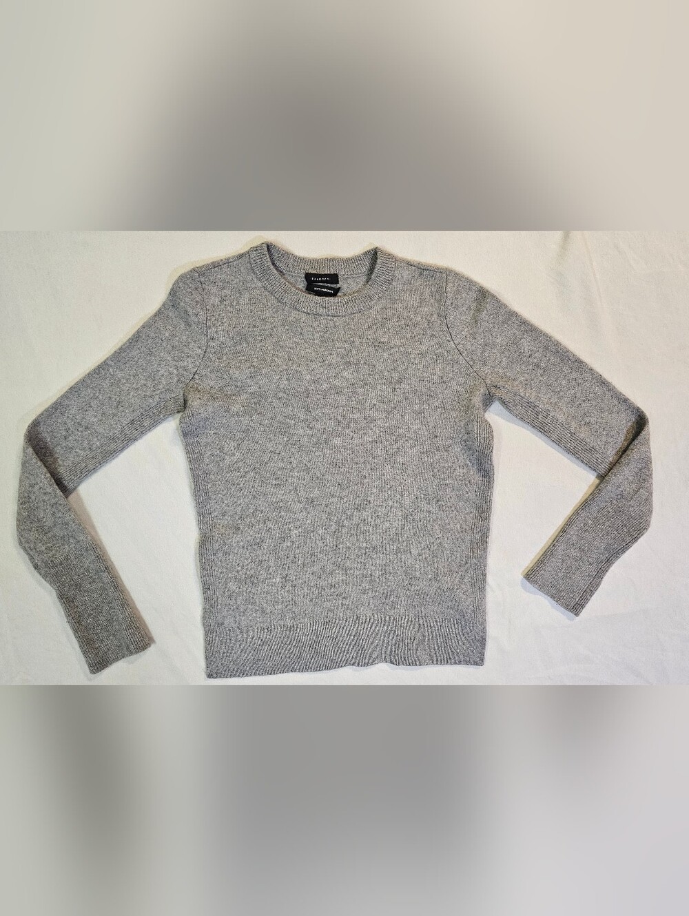 Halogen Cashmere  Crewneck Sweater - Light Heather Gray